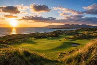 Golfers walking a fairway together